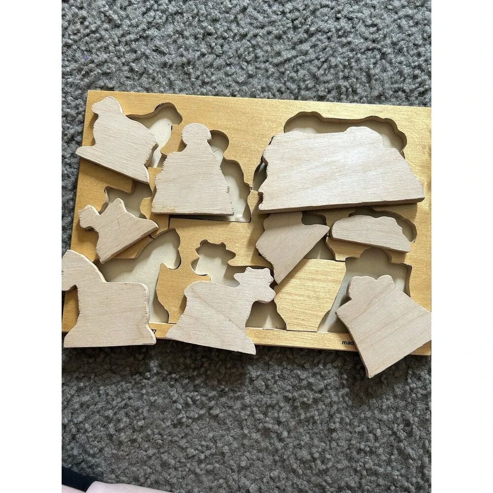 Acre Toy Vintage Wooden Puzzle Made in Holland Farm